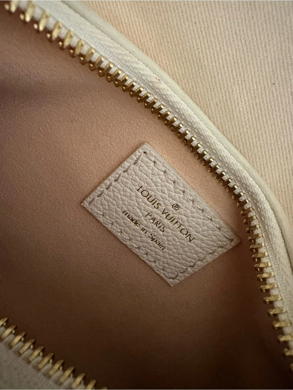 Louis Vuitton White & Pink Mini Moon Bag